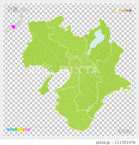 近畿地圖（近畿） 111761476