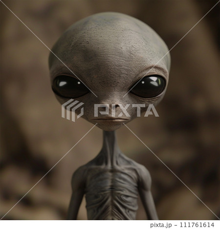 グレイ/宇宙人のイメージ image of Grey Alien No4-1 グレイ/宇宙人のイメージ image of Grey Alien No4-1 111761614