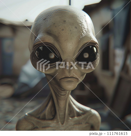 グレイ/宇宙人のイメージ image of Grey Alien No4-2 グレイ/宇宙人のイメージ image of Grey Alien No4-2 111761615