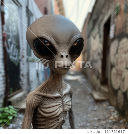 グレイ/宇宙人のイメージ image of Grey Alien No4-4 111761617