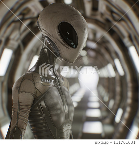 グレイ/宇宙人のイメージ image of Grey Alien No5-4 グレイ/宇宙人のイメージ image of Grey Alien No5-4 111761631