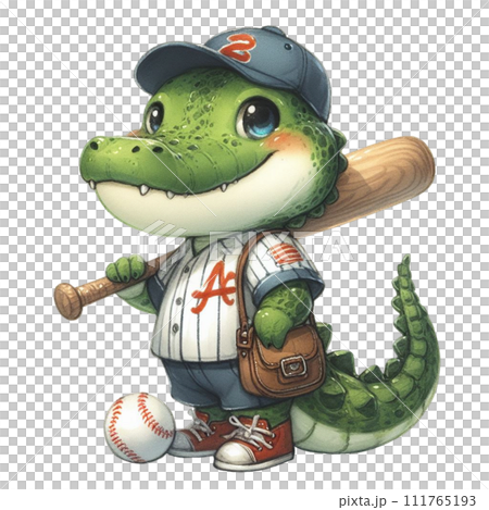Alligator Cute Watercolor Clipart Alligator Cute Watercolor Clipart 111765193