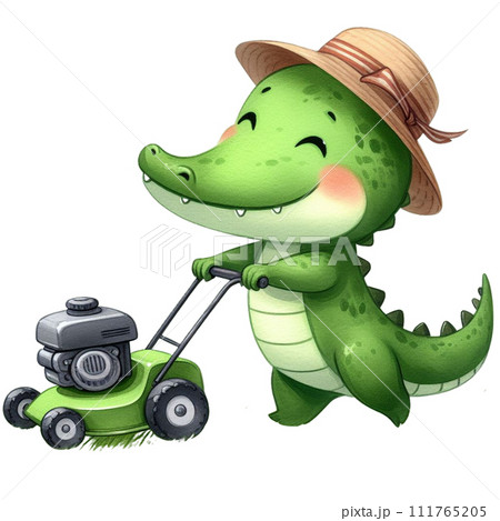 Alligator Cute Watercolor Clipart Alligator Cute Watercolor Clipart 111765205