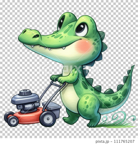 Alligator Cute Watercolor Clipart Alligator Cute Watercolor Clipart 111765207