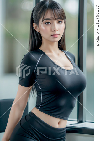フィットネス　AI美女「AI生成画像」 111766187