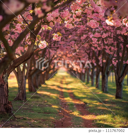 桜のある道 桜のある道 111767002