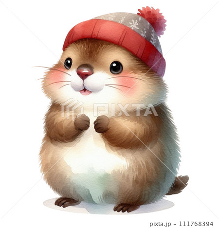 Groundhog cute wildlife 111768394