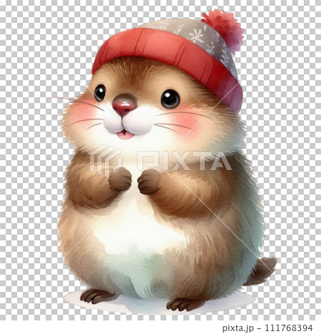 Groundhog cute wildlife Groundhog cute wildlife 111768394