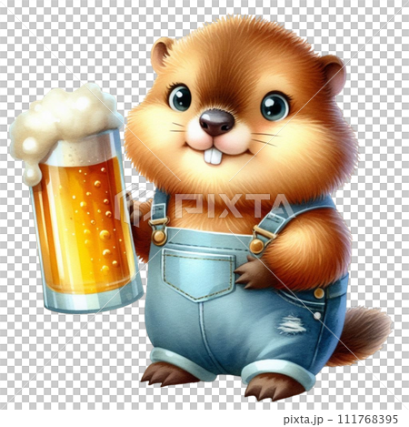 Groundhog cute wildlife 111768395
