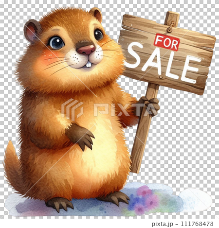 Groundhog cute wildlife Groundhog cute wildlife 111768478