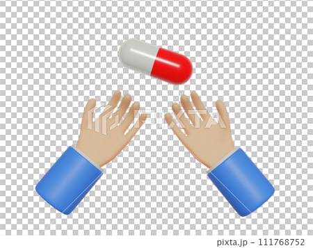 3D手和藥物 111768752