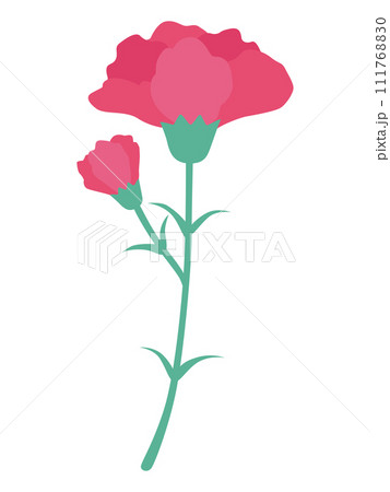 母の日のカーネーションの花のイラスト 111768830