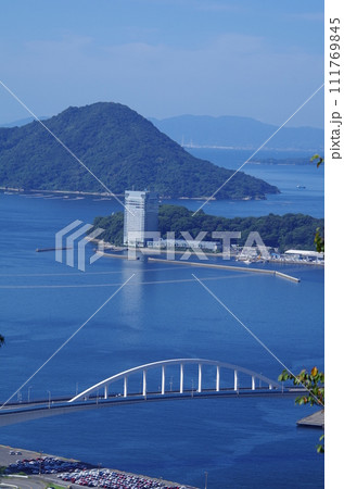 広島市 黄金山よりグランドプリンスホテル広島 広島市 黄金山よりグランドプリンスホテル広島 111769845