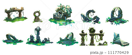 Ancient ruin of old lost civilization buildings Ancient ruin of old lost civilization buildings 111770429