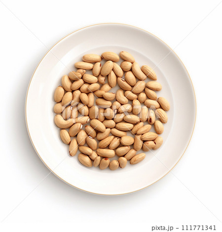 delicious nut peanut lies on beautiful plate, Ai generated delicious nut peanut lies on beautiful plate, Ai generated 111771341