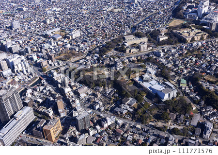 千葉文化の森と千葉大学・Aerial view・2023撮影	 111771576