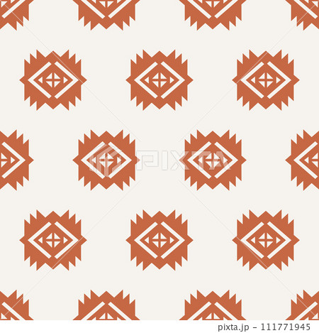 Tribal Southwestern Quilt Navajo Seamless Pattern 111771945