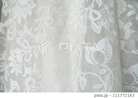 texture sack sacking fabric and white lace background texture sack sacking fabric and white lace background 111772163