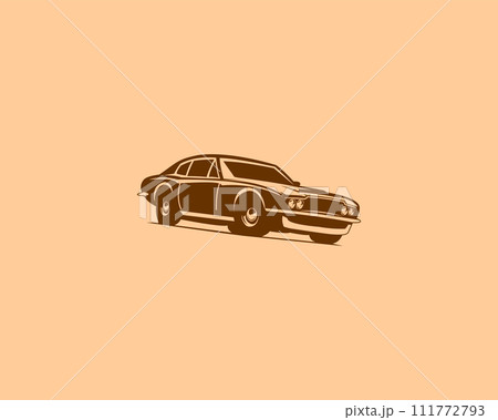 vintage 1964 dbs Aston Martin car. including the best vintage backgrounds for logos, badges, emblems, icons, design stickers. 111772793