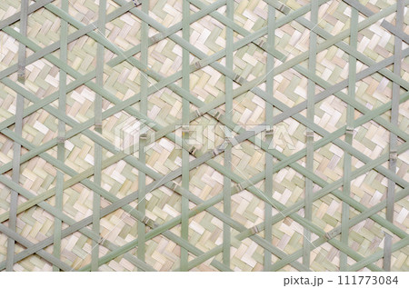 自然素材_竹細工_二本網代編_六つ目編_地紋_平面02 自然素材_竹細工_二本網代編_六つ目編_地紋_平面02 111773084