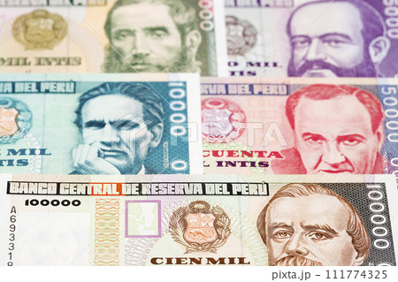 Peruvian inti a business background 111774325