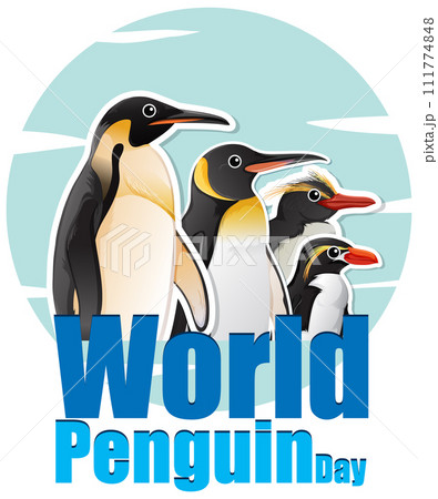 Celebrating World Penguin Day Illustration 111774848