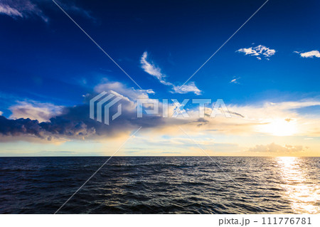 seascape sea horizon and sky. seascape sea horizon and sky. 111776781