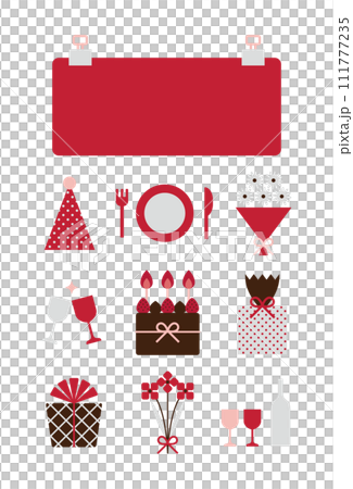 附夾子的紅紙卡設計 111777235