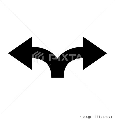 Arrow icon. Modern simple arrow or cursor. Directional arrow flat style isolated on white background. Vector illustration Arrow icon. Modern simple arrow or cursor. Directional arrow flat style isolated on white background. Vector illustration 111778054