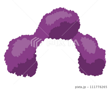 Photo Booth Prop clown wig. Vector illustration 111778265