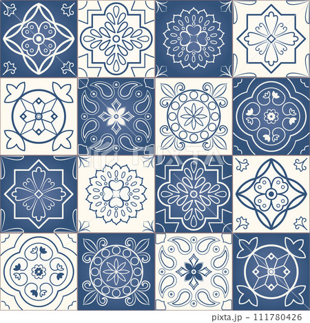 Seamless patchwork pattern 111780426