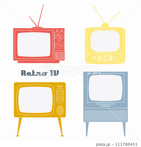 Retro Television Icons. Retro Television Icons. 111780451