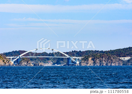 宮城 女川町と出島江島の離島航路 111780558