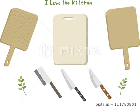 まな板と包丁のセット まな板と包丁のセット 111780901