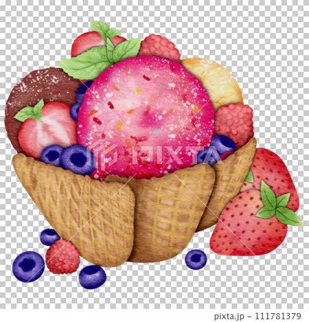 Mixed Berry Ice Cream Mixed Berry Ice Cream 111781379