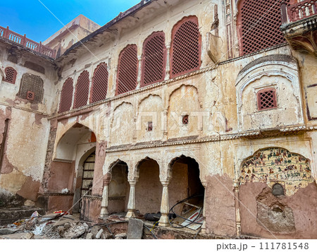 Galta Mandir palace in Galta Ji near Jaipur. High quality photo 111781548