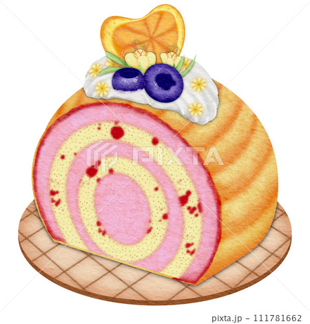 Strawberry Orange Roll Cake Strawberry Orange Roll Cake 111781662