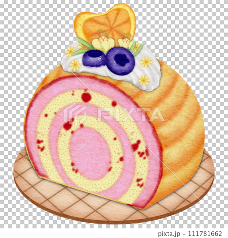 Strawberry Orange Roll Cake Strawberry Orange Roll Cake 111781662
