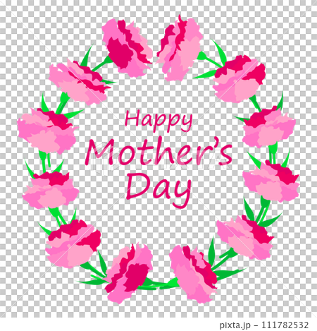 Mother's Day Carnation Wreath 111782532