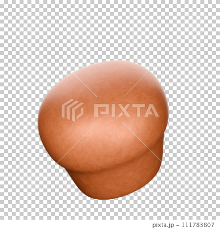 Cartoon style Bread texture 3D rendering on white background have work path. Cartoon style Bread texture 3D rendering on white background have work path. 111783807