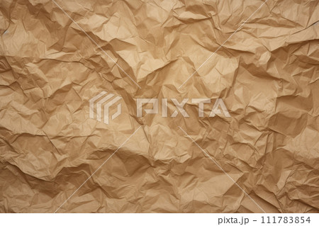 Crumpled paper for background usage, top view 111783854