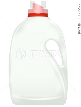 white plastic bottle for detergent isolated on white background white plastic bottle for detergent isolated on white background 111785527