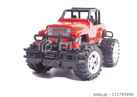 radio-controlled offroad 4x4 toy car isolated on white background 111785690