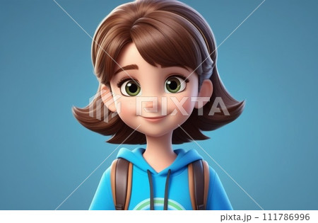 happy kid illustration . cartoon character 111786996