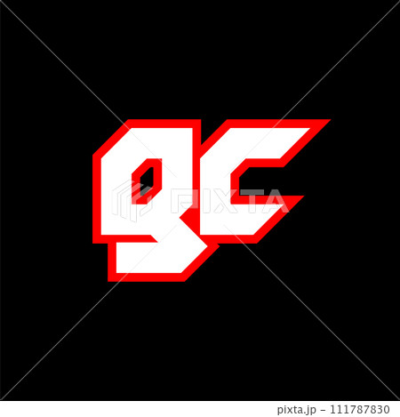 GC logo design, initial GC letter design with sci-fi style. GC logo for game, esport, Technology, Digital, Community or Business. G C sport modern Italic alphabet font. Typography urban style fonts. 111787830