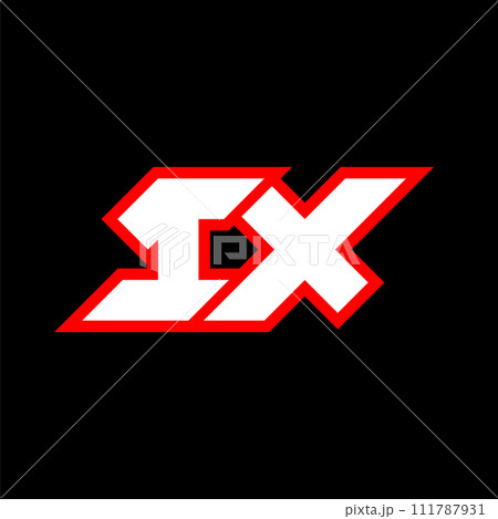 IX logo design, initial IX letter design with sci-fi style. IX logo for game, esport, Technology, Digital, Community or Business. I X sport modern Italic alphabet font. Typography urban style fonts. IX logo design, initial IX letter design with sci-fi style. IX logo for game, esport, Technology, Digital, Community or Business. I X sport modern Italic alphabet font. Typography urban style fonts. 111787931