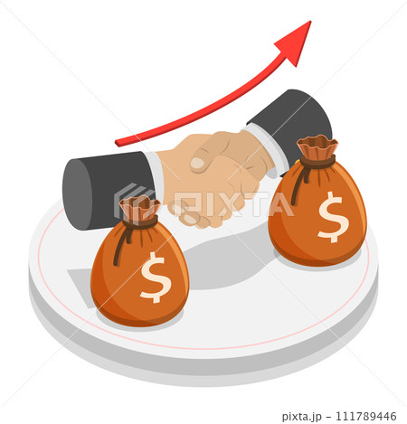 3D Isometric Flat Vector Illustration of Types Of Business. Item 4 111789446