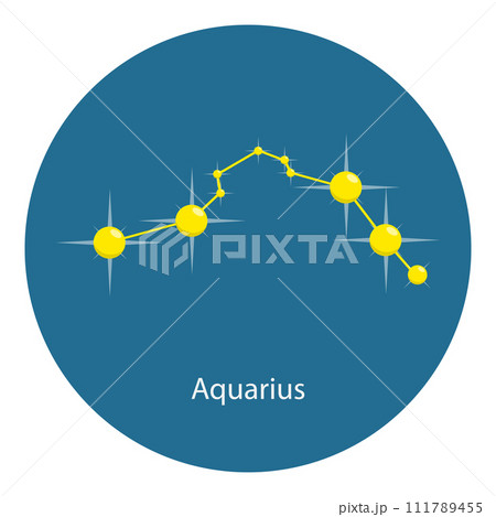Vector Illustration of Zodiac Constellations. Item 10 111789455