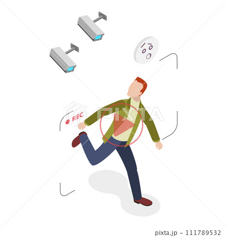 3D Isometric Flat Vector Illustration of Sychology or Psychiatric Poblem. Item 5 111789532