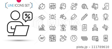 Pack of Touchscreen gesture, Ram and Interview line icons. Include Web search, E-mail, Currency rate pictogram icons. Download arrow, Eye detect, Eco energy signs. Certificate. Vector Pack of Touchscreen gesture, Ram and Interview line icons. Include Web search, E-mail, Currency rate pictogram icons. Download arrow, Eye detect, Eco energy signs. Certificate. Vector 111789610